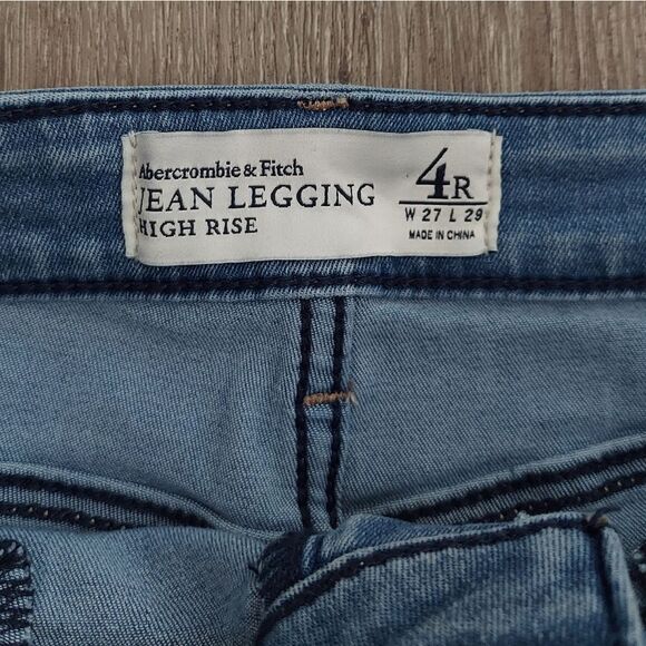 Abercrombie & Fitch High Rise Jean Legging 4R - Picture 2 of 7